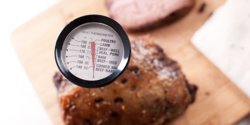 Meat thermometer roast